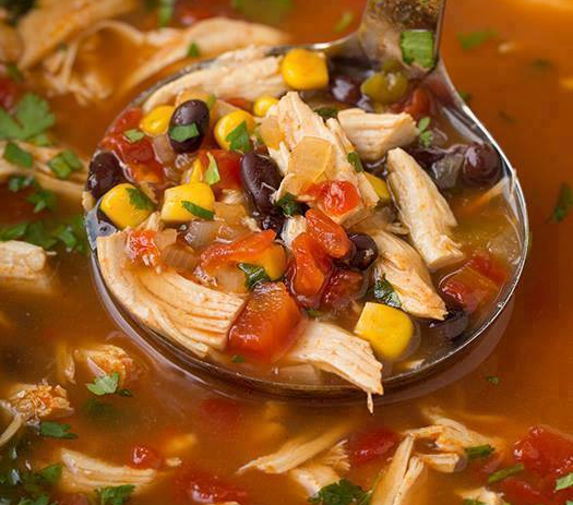 Chicken Tortilla Crockpot Soup