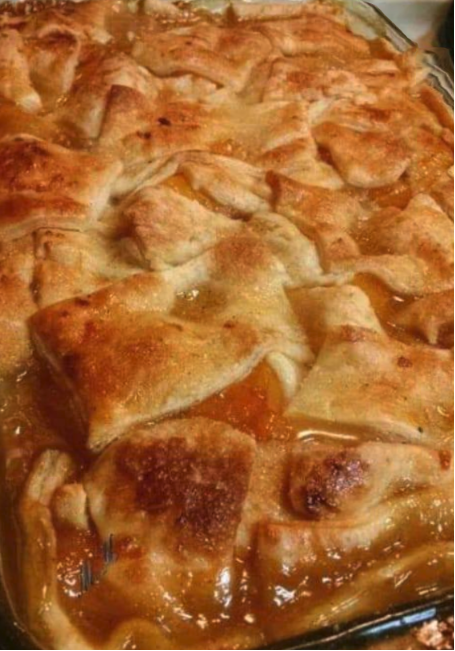 Triple Crust Peach Cobbler