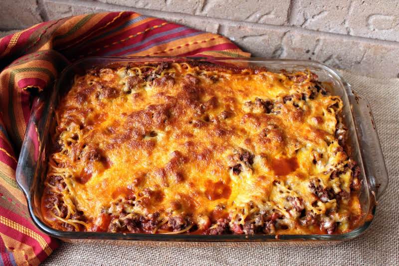 Taco Spaghetti Casserole