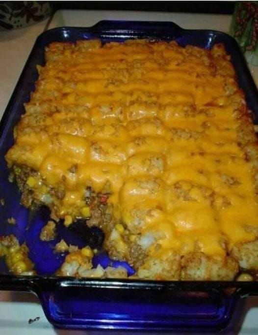 Taco Tater Tot Casserole